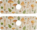Kitchen Sink Splash Guard 2 PCS 14.7 Inch Sink Faucet Mat Splash Guard for Bathroom Countertop Water Absorbent Foldable Cuttable Soft Washable Watercolor Mushrooms Beige