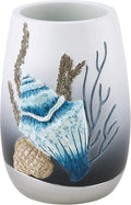 Avanti Linens - Tumbler, Countertop Organizer, Sealife Inspired Bathroom Decor (Blue Lagoon Collection)