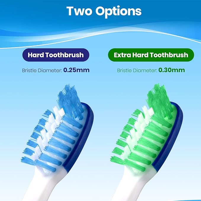 Firm Toothbrushes, Ergonomic Handle, 6 Count