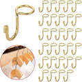 Sumnacon Gold Metal Hanger Extender Hooks - 30 Pcs Mini Cascading Hooks for Velvet & Wooden Hangers, Hat Bag