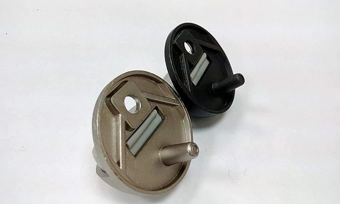 QCAA Low Dome Floor Door Stop, H 25.4 x Diameter 44.5mm, Zinc Die Cast, Satin Nickel, Made in Taiwan, 2 Pack