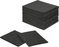 uxcell Felt Furniture Pads, 16Pcs 5.12" x 4.49" Adhesive Backed Felt Non-Slip Anti-Scratch Chair Leg Protectors for Protecting Hardwood Floor, Black