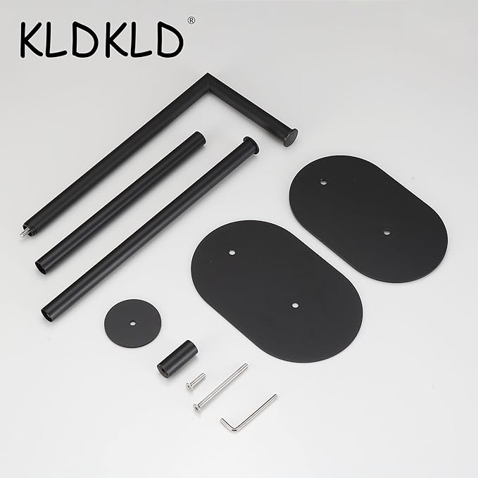 KLDKLD Black Toilet Paper Holder is Crafted from Premium Metal Material,ensuring it Remains Rust-Proof and Durable Over Years of use.