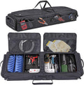 Under Seat Storage Bag Fit for SuperCrew Cab, Collapsible Truck UnderSeat Organizer with 3 Detachable Inner Dividers & Anti-slip Bottom Fit for Crew Cab(Full Size Trucks) (Large)