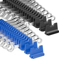 40PCS Modular Wrench Organizer - Wrench Tool Organizers for Tool Drawer Storage, Wrench Storage Set with Metric & SAE Label, Wrenches Rack Tool Gift for Professional Mechanics Men, Black & Blue