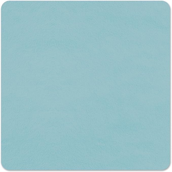 Suede Eyeglass Cloth 15.8 X 15.8 Inches Extra Large Cleaning Cloth Washable, Durable, Ultra-Fine High-Tech Quality Material for Eyeglasses, Lenses, Electronics and Screens, Car Mirrors Blue