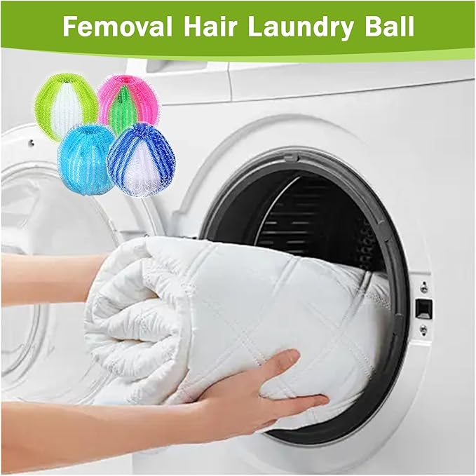 12PCS Pet Hair Remover for Laundry,Reusable Laundry Pet Hair Catcher,Dog Hair Remover for Laundry,Washing Machine Lint Catcher for Dog & Cat Hair,Effectively Removes Lint,Hair and Debris from Clothes