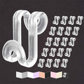 Clothes Hanger Connector Hooks, Outfit Hangers, Hanger Extender Clips, Cascading Hanger Hooks, Velvet Huggable Hangers Accessory, Heavy Duty Space Saving for Closet 60 Pcs (Clear)