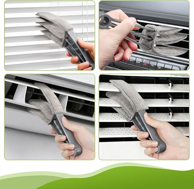 Professional 14-in-1 Cleaning System with 100-inch Pole, 4 Duster Heads, Flat & Cobweb Tools for Ceiling to Floor