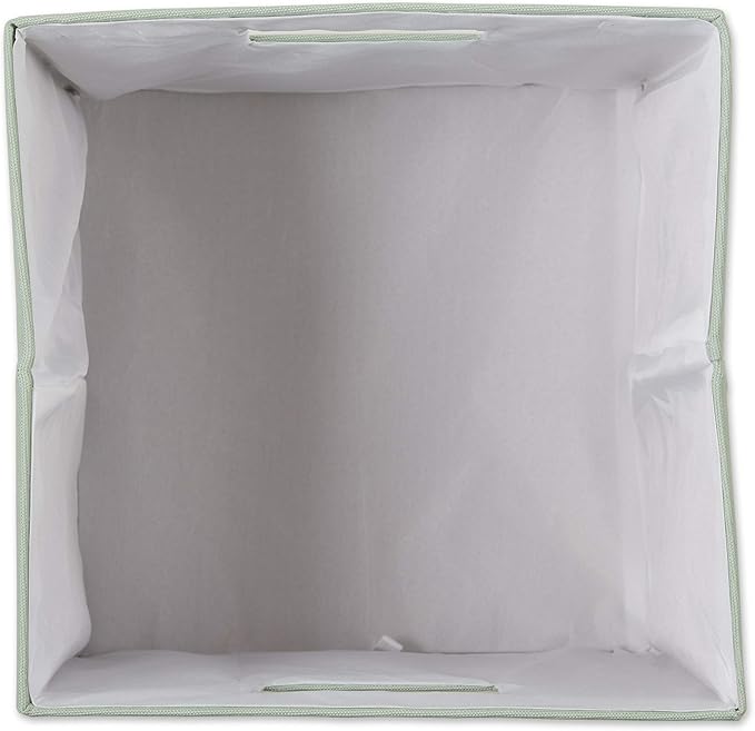 DII Collapsible Polyester Storage Cube, Solid, Lightweight and Durable, Small Square, 11x11x11, Mint