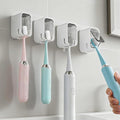 Toothbrush Holders for Bathroom, Travel Toothbrush Head Covers Caps Wall Mounted Toothbrush Holder Single Slot Toothbrush Dispenser Storage Organizer for Travel, Camping, Family, Business 4 PCS