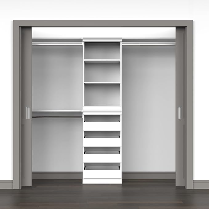 ClosetMaid Modular Storage Shelf Unit with 3 Shelves, White