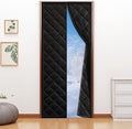 Magnetic Thermal Insulated Door Curtain for 36"x 82" Doors, Heavy-Duty Oxford Fabric Door Cover for Heat Insulation, Magnetic Closure Blanket for Doorway to Keep Warm in Winter Cool in Summer