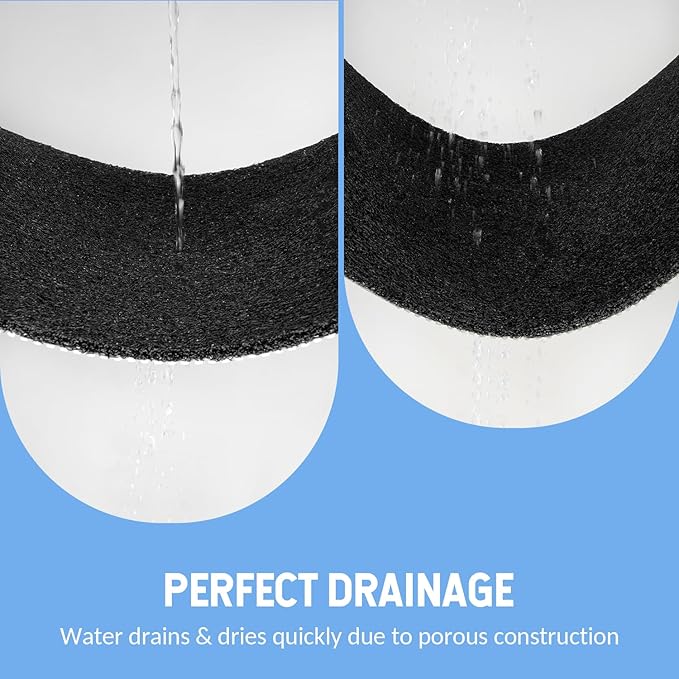 Hargiis Non-Slip Bathtub Mat, Anti Slip Shower Mat, Fast Drying Bathtub Mats, Foot Scrubber Mat, Anti Slip Mat for Tub, Floor, Bathroom, Kitchen, Home, Hotel (Black 24"×24")