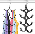 DOIOWN Tank Top Hanger,4 Pack Space Saving Hangers Bra Camisole Hanger,Small Closet Organizers and Storage for Dorm & Apartment Holds Camisoles,Bras,Scarfs,Ties,Belts