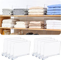 Shelf Dividers，Vertical Purse Organizer for Closet，Thickened and Sturdy Shelf Organizer for Sweater, Shirts, Handbags,8" Tall x 11" (8 Pcs)