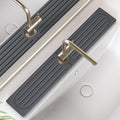 Faucet Mat for Kitchen Sink, Water Absorbent Kitchen Faucet Mat, Durable Sink Splash Guard with Raised Feet, Diatomite Fast Drying Kitchen Sink Faucet Mat, Bathroom Stone Drying Tray for Counter