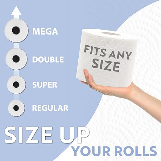 BROOKSTONE, Gold Toilet Paper Holder, Freestanding Bathroom Tissue Organizer, Minimalistic Storage Solution, Stylish Design [Holds MEGA Rolls]