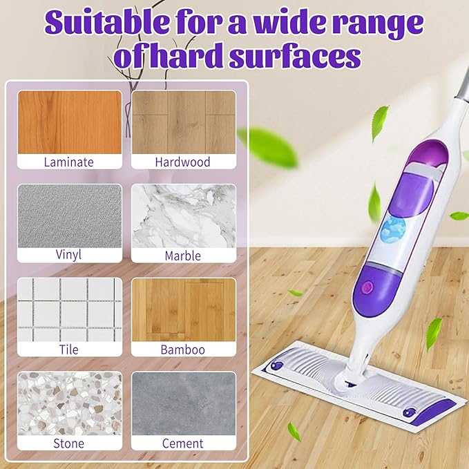 20 Pack Disposable Mop Pads Compatible with Swiffer Power Mop Pads Replacement for Swiffer Power Mop Refills, Multi-Surface Mopping Pad Refills, Wet Pads Refill for Floor Cleaning