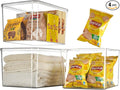 Clear plastic storage bins with LIDS,storage containers for snacks, cosmetics, books, dog food, Storage Organizer for Nursery，Kitchen, Living room,Bedroom, Bathroom, Office (clear, 3XL)