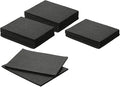 uxcell Felt Furniture Pads, 24Pcs 7.87" x 5.91" Adhesive Backed Non-Slip Anti-Scratch Felt Pad for Protecting Hardwood Floor, Black