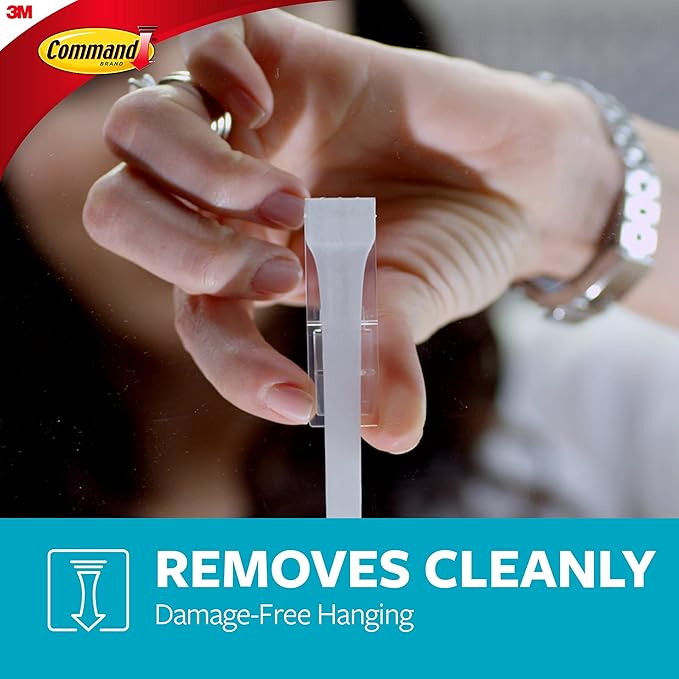 Command Bath Razor Holder, Clear Frosted, 1-Holder, 1- Water-Resistant Strip, Organize Damage-Free