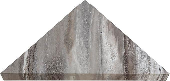 Palisade Vinyl Waterproof Corner Shower Shelf in Louvre Granite