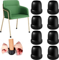 24 Pcs Silicone Chair Leg Floor Protectors for Hardwood Floors, Felt Furniture Pads Rubber Chair Leg Caps, Bar Stool Leg Floor Protectors, Anti-Scratch & Reduce Noise, Round(Black, Fit: 0.75"-1.1")