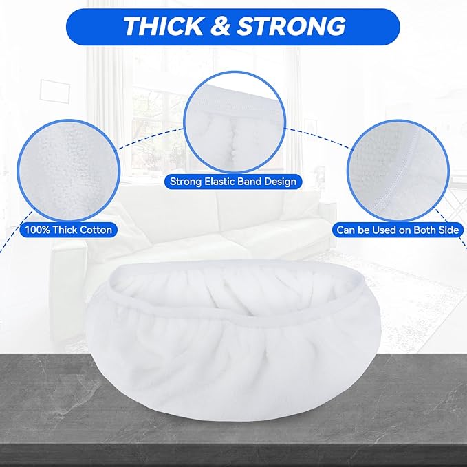 8"x15" Mop Replacement Head Compatible with Cedar Hardwood Floor'N More Microfiber Mop- Reusable Mop Pads Refill Cotton Cloth Mop Covers for Wet and Dry Use - 15x8 Inch - 8 Pack