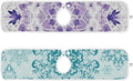 Sink Faucet Absorbing Mat Kitchen Sink Splash Guard Splash Faucet Drip Catcher for Bar RV Bathroom 2PCS 23.6x5.5in Lavender Flowers Teal Mandala Purple