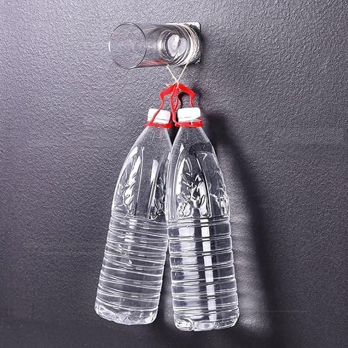 10Pcs Transparent Wall Mounted Replacement Sticky Pads for Kitchen Bathroom Shower Caddy Organizer Rack Holder Nail Free Adhesive Hooks Shower Accessories, Shower Caddies (Double-Sided Sticker)