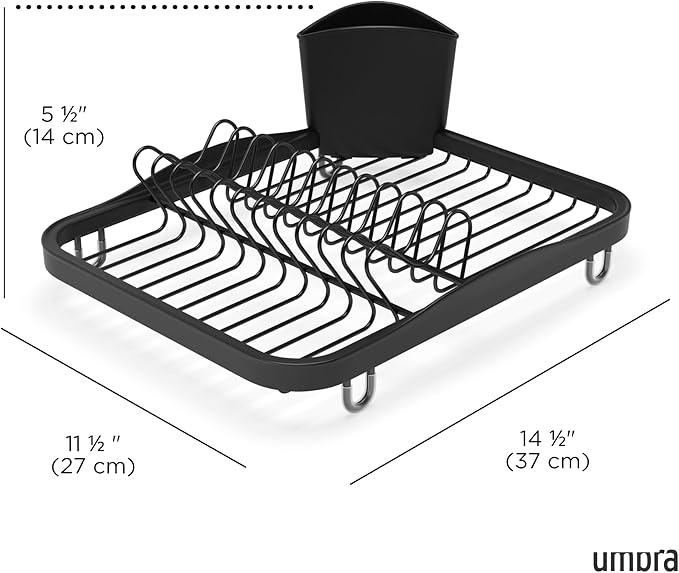 Umbra SINKIN Dish Rack Black