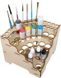 The Broken Token Modular Paint Rack w/ 26mm Holes - 90° Wedge - Multiple Organizer for Paint Bottles, Pots, and Brushes in Tiered Layout - Customize Your Pieces with Easy Organization & Access