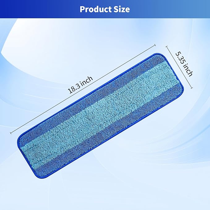 3 Pack Microfiber Cleaning Pads for Bona Family of Mops,Washable & Reusable Mop Pads Refill Replacement Safe for Hardwood and Multi-Surfac Floors Have Super-Absorbent