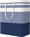 StorageRight Laundry Basket Hamper Large Collapsible Laundry Hamper with Easy Carry Handles，Freestanding Clothes Hampers for Laundry, Bedroom, Dorm, Clothes, Towels, 125L, Gradient Blue