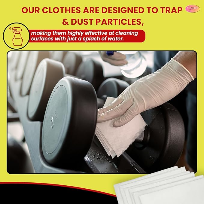 Microfiber Glass Cleaning Cloths, 6 Pack - 16" x 16" Lint-Free Window & Mirror Cleaning Towels, Streak-Free Reusable Cloths for Glass, Cars & Home - Just Use Water