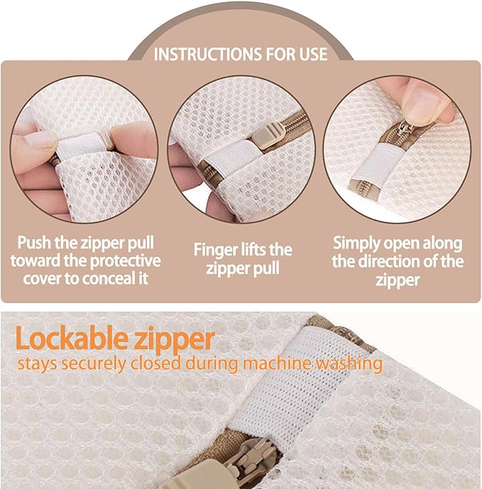 Durable Honeycomb Mesh Laundry Bags for Delicates,lingerie, socks and gloves, yoga pants, jeans or even jackets, scarves (4Pcs 16 x 20 Inches Large)