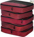 5pc Large Packing Cubes for Suitcases - Travel Packing Organizers for Carry on Suitcase - Luggage Packing Cubes for Travel - Packing Bags for Suitcases
