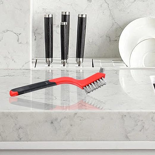 18PCS Wire Scratch Brush Set Soft Grip for Rust, Dirt & Paint Scrubbing with Deep Cleaning (Stainless Steel Wire)
