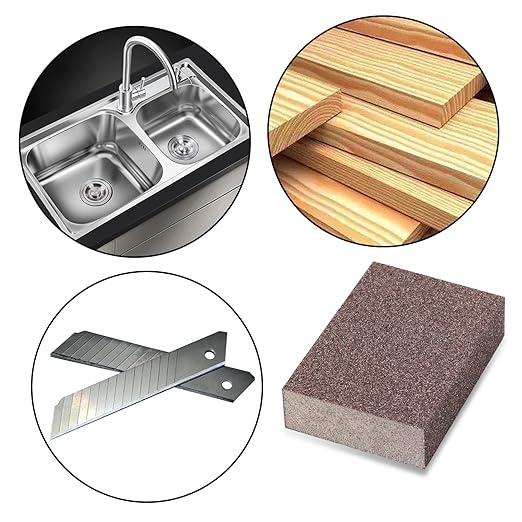 4 Pack Sanding Sponge,Drywall Sanding Blocks 4 Grits Per Pack (60/80/120/220),Washable and Reusable Sandpaper Block for Wood Furniture,Wall,Pot,Sheetrock,Metal and Brush Sanding