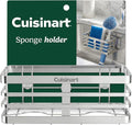 Cuisinart Sponge Holder for Kitchen Sink—Metal Sink Caddy with Triple Suction Cups, Kitchen Sink Organizer, Organization and Storage for Sponges, Brushes, Soap & Cleaning Accessories