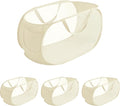 NarangOrnt 4 Pcs pop up laundry hamper Sturdy Large Capacity collapsible laundry basket,Laundry Room,Toy storage,Versatile Use-Home,Camping,Dorm,Hotel,Travel(Beige)