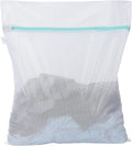 OTraki Medium Mesh Laundry Bags 20x24 inch Zipper Lingerie Bags for Washing Delicates Laundry Mesh Bag Machine Washable for Travel Dorm Hotel Camp, Don't Drying, Melting 140-176℉ White