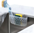 simpletome Sink Caddy Basket, Sinkware Organizer, 3X Strong Suction Cups Or Countertop, Transparent