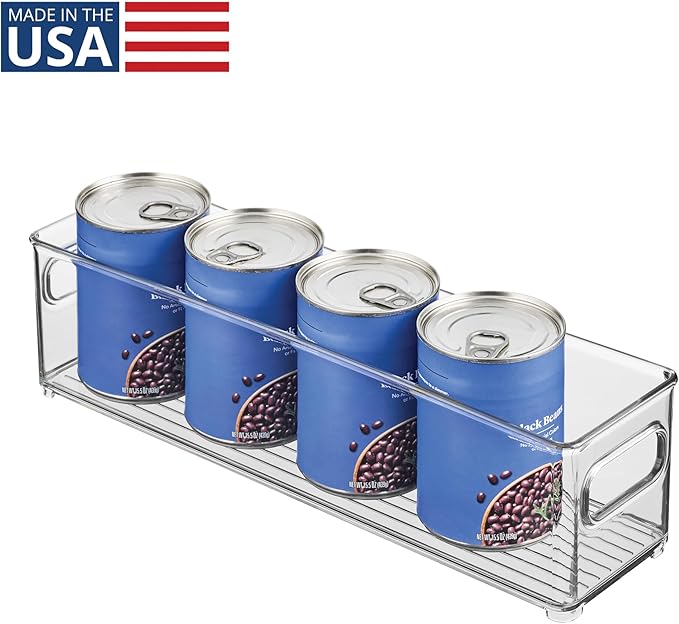 InterDesign Refrigerator and Freezer Storage Container – Deep Organizer Bin for Kitchen, Clear