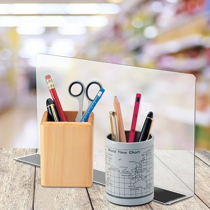 6-Pack L-Shaped PVC Shelf Dividers Transparent Plastic Organizers 9.84X4.72X1.57 Inches for Store Display and Home Shelf Separation Easy Install