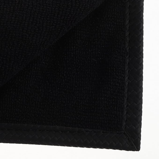 Alipis Golf Towel Retractable with Clip Black Microfiber Golf Club Cleaning Cloth Portable On-Course Accessories