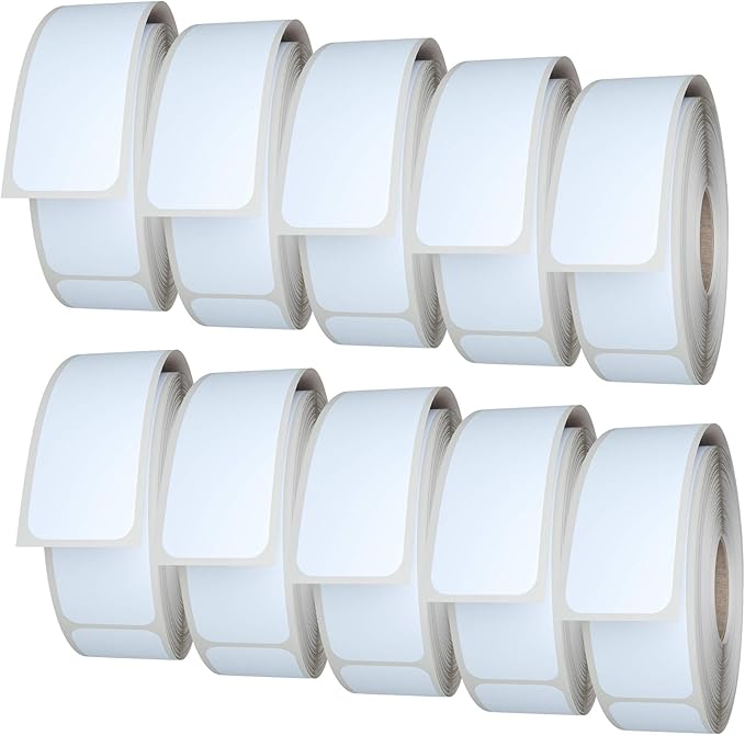 Royal Green Rectangular Color-Coding Labels 3x1-20 Sticker Rolls (75mm x 25mm) - 5000 Pack