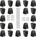 20 PCS Office Desk Partition Support Bracket,Desk Divider Clamp Brackets Shelf Clip Clamp Holder Screen Clip Holders,Desk Privacy Screen Clips Clamps Sneeze Guard Bracket Support 0-1/2" Panel