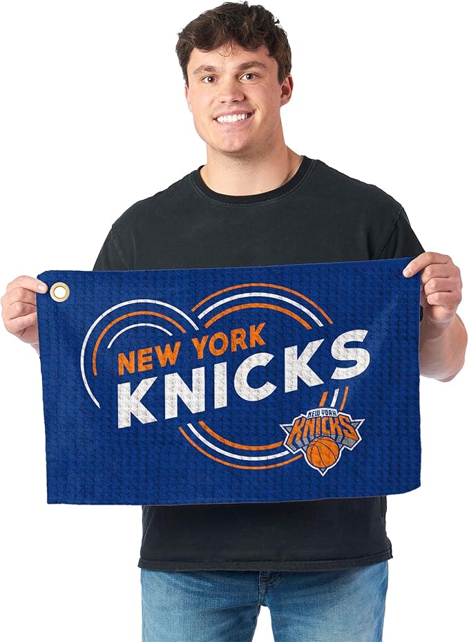 Northwest NBA Golf Towel – Official Licensed Microfiber Waffle Fabric, Absorbent 16x25 in Club Cleaning Accessory